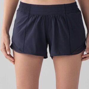 Lululemon Hotty Hot II Shorts Long 4” Midnight Navy